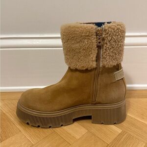 Bogner Tan Suede Winter Boots